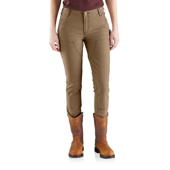 Carhartt Crawford Double Front Women's Pants Sz 16 R 38x30 Slim‎ Fit Rugged Flex - Picture 2 of 9
